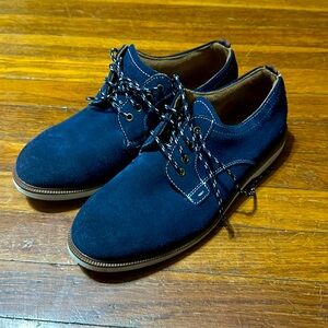 Florsheim Boys Blue Leather Oxfords, Sz 6.5